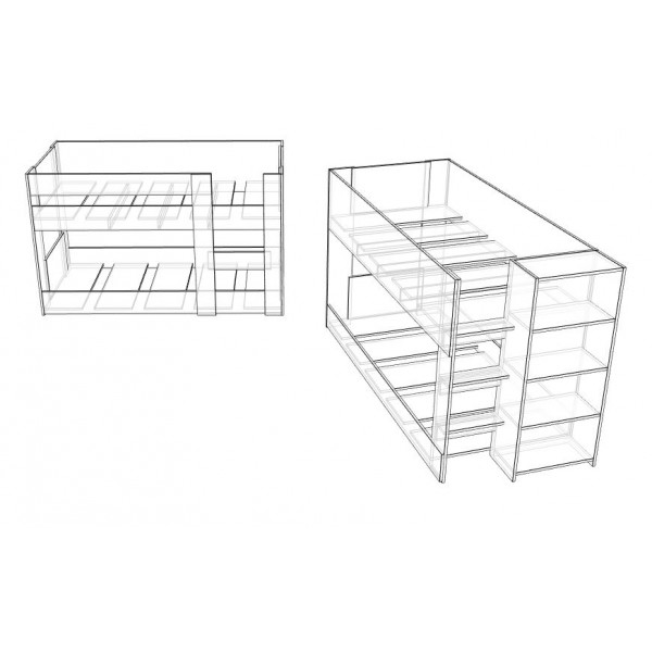 2 New mid height bunk bed designs!